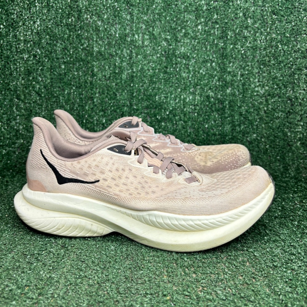 Hoka Mach 6 Breathable Athletic Running Shoes Cosmic Pearl Quartzite Womens 8.5B